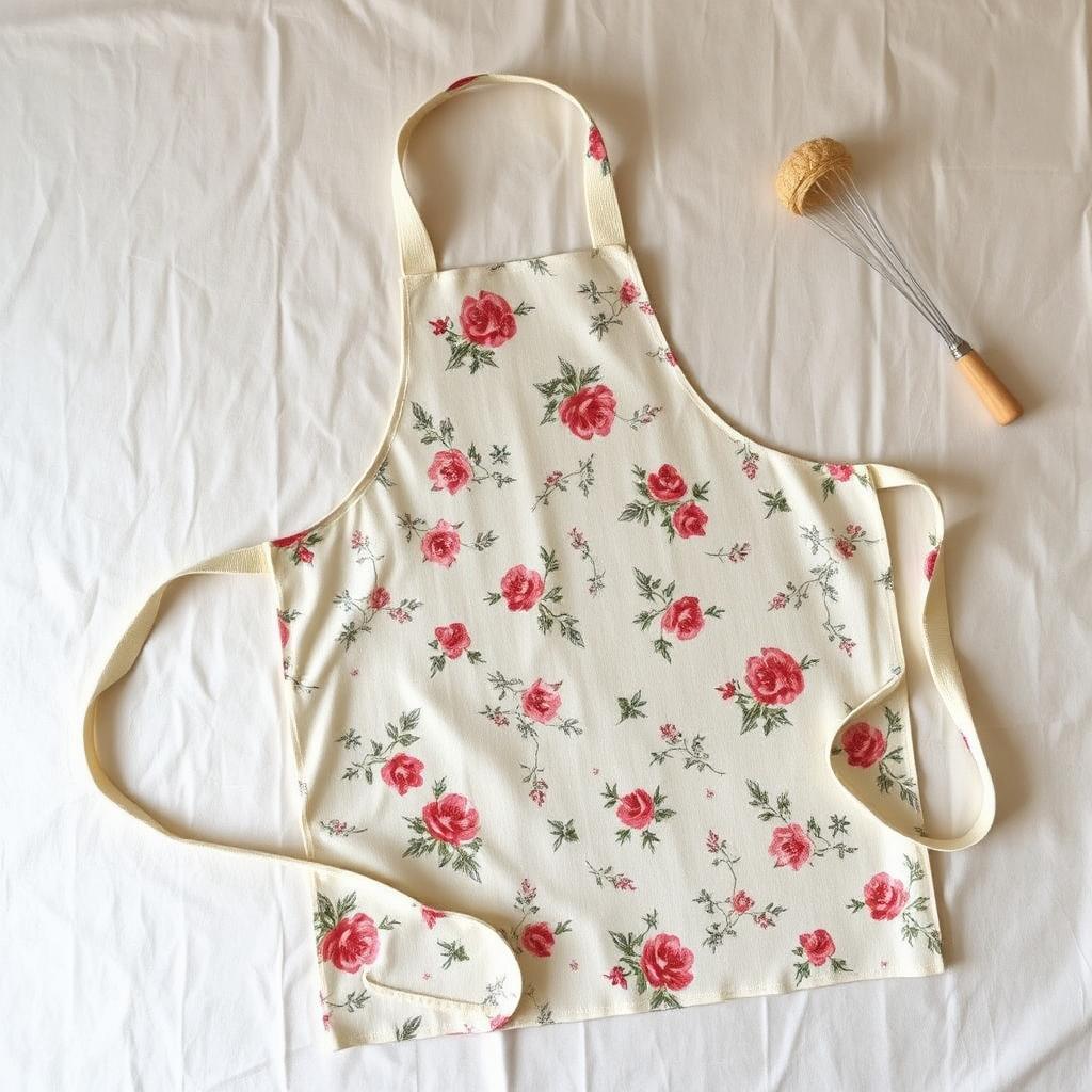 Floral Print Hen Apron (Reusable)